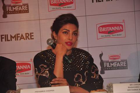 Priyanka Chopra answers the questions of the media at the Launch