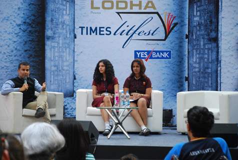 Chetan Bhagat addresses the Times Lit Fest