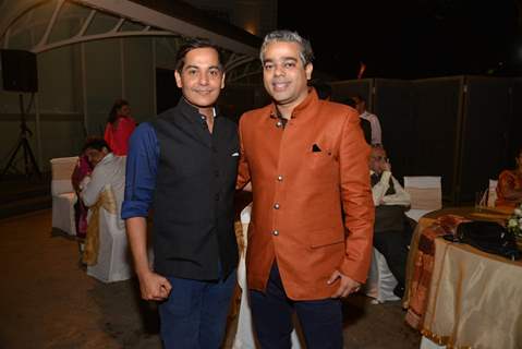 Gaurav Gera with a friend at Purbi Joshi & Valentino's Wedding