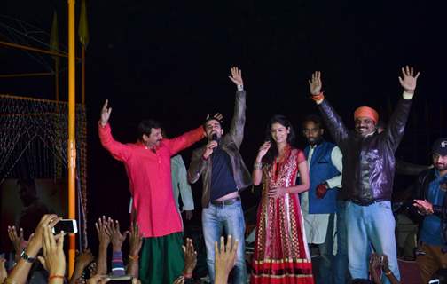 Gautam Rode greets the gathering at the Mahakumbh Launch in Varanasi