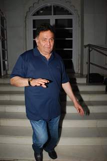 Rishi Kapoor was seen at the Prayer Meet For Megha Jalota