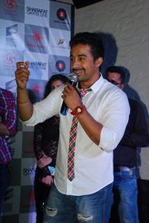 Rannvijay Singh was seen at the Music Launch of Sharafat Gayi Tel Lene