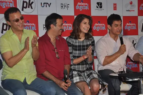 Aamir Khan interacts with the audience at P.K. Game Launch