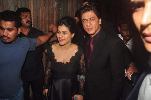 Shah Rukh Khan and Kajol Devgn were snapped at the Celebration of 1000 Week Completion of DDLJ