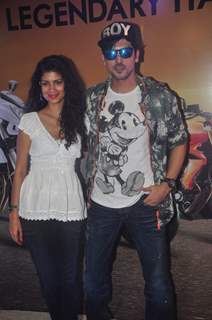 Zayed Khan and Tena Desae pose for the media at Autocar Show