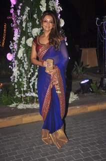 Gauri Khan poses for the media at the Sangeet Ceremony of Riddhi Malhotra and Tejas Talwalkar