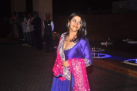 Ekta Kapoor was snapped at the Sangeet Ceremony of Riddhi Malhotra and Tejas Talwalkar