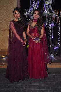 Malaika Arora Khan and Amrita Arora at the Sangeet Ceremony of Riddhi Malhotra and Tejas Talwalkar