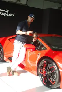 Mohammad Nazim poses for the media at Autocar Show