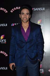 Tusshar Kapoor poses for the media at Sansui Stardust Awards Red Carpet