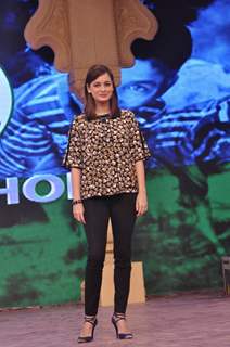 Dia Mirza poses for the media at NDTV Cleanathon Hosted by Amitabh Bachchan