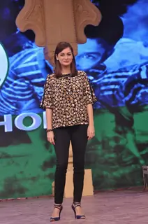 Dia Mirza poses for the media at NDTV Cleanathon Hosted by Amitabh Bachchan