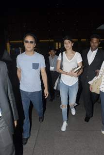 Vidhu Vinod Chopra and Anushka Sharma were snapped at Airport while returning from Dubai
