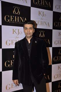 Karan Johar poses for the media at GEHNA Jewelers Collection Launch 'KJO FOR GEHNA'