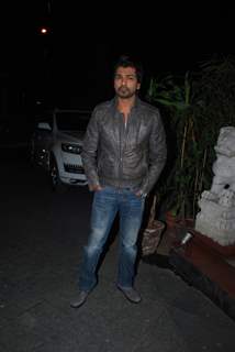 Nikhil Dwivedi poses for the media at Richa Chadda's Birthday Bash