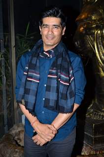 Manish Malhotra poses for the media at Richa Chadda's Birthday Bash