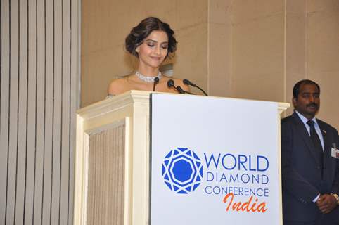 Sonam Kapoor at Gems & Jewellery World Diamond Conference