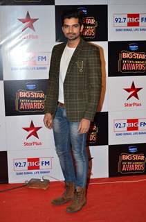 Vishal Singh poses for the media at Big Star Entertainment Awards 2014