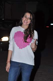 Anindita Naiyar poses for the media at the Special Screening of P.K.at Yashraj Studio