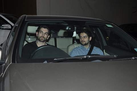 Neil Nitin Mukesh was snapped at the Special Screening of P.K.at Yashraj Studio