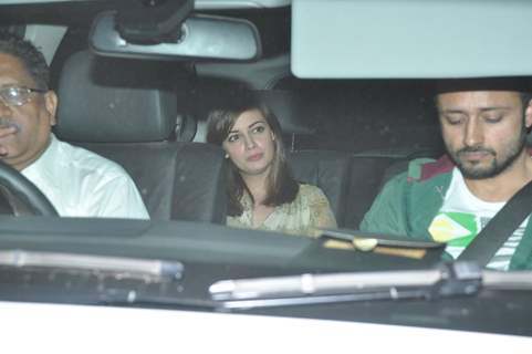 Dia Mirza was snapepd at the Special Screening of P.K. at Yashraj Studio