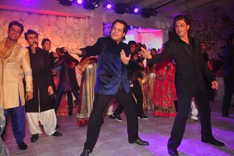 Shah Rukh Khan shakes a leg with Uday at the Sangeet Ceremony