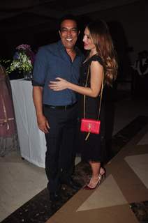 Vindoo Dara Singh with wife at Uday and Shirin's Sangeet Ceremony