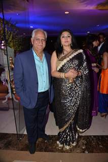 Ramesh Sippy with wife Kiran Juneja at Uday and Shirin's Sangeet Ceremony