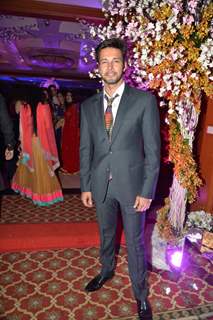 Rajneesh Duggal poses for the media at Uday and Shirin's Sangeet Ceremony