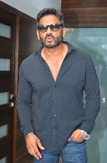 Suniel Shetty was snapped at the Launch of Building Bricks