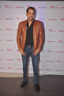 Rahul Mahajan poses for the media at the Launch of Audi A3