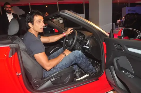 Sonu Sood  checks out the New Audi A3 at the Launch