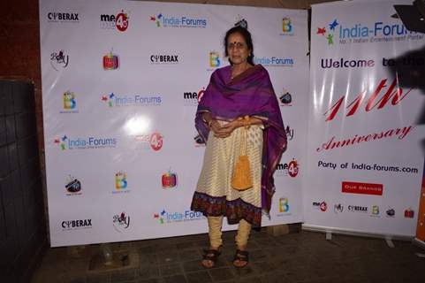 Usha Nadkarni poses for the camera at India-Forums 11th Anniversary Bash