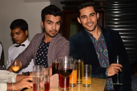 Abhishek Bajaj poses with a friend at India-Forums 11th Anniversary Bash