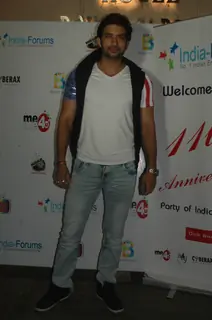 Aadesh Chaudhry poses for the camera at India-Forums 11th Anniversary Bash