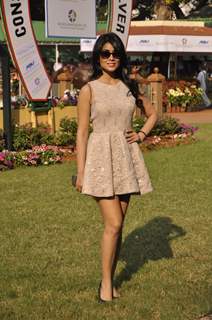 Shreya Saran poses for the media at ABV Nucleus Indian 2000 Guineas Event