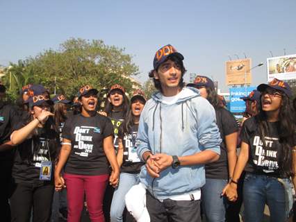 Shantanu Maheshwari was snapped at Don't Drink and Drive Campaign