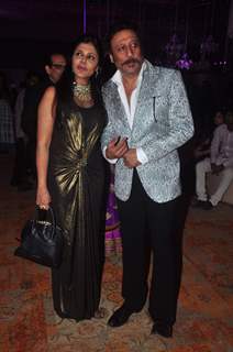 Jackie Shroff was at Uday Singh and Shirin's Reception Party