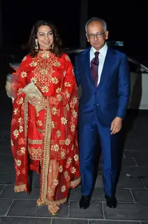 Juhi Chawla & Jay Mehta at Uday Singh and Shirin's Reception Party