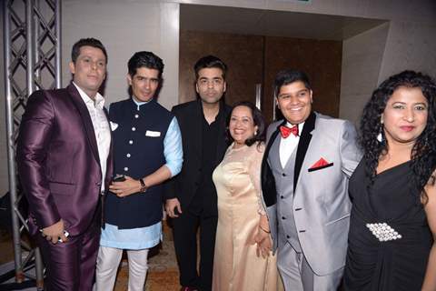 Manish Malhotra & Karan Johar were seen at Uday Singh and Shirin's Reception Party