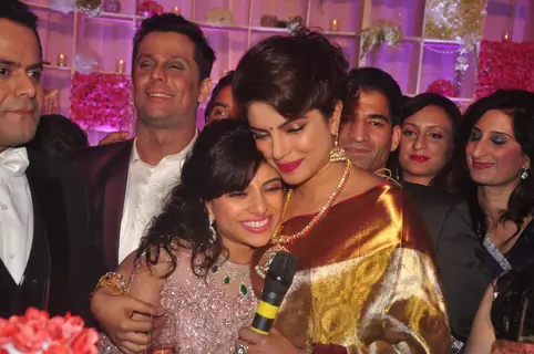 Priyanka Chopra was seen at Uday Singh and Shirin's Reception Party