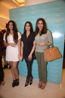 Sridevi poses with her daughters at After Shock's Store Launch