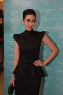 Karisma Kapoor poses for the media at After Shock's Store Launch