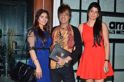 Rohhit Verma poses with friends at Sandip Soparkar's Christmas Bash