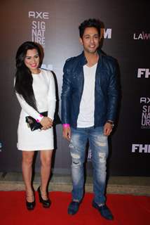 Renee Dhyani poses with Sahil Anand at FHM Bachelor of the Year Bash