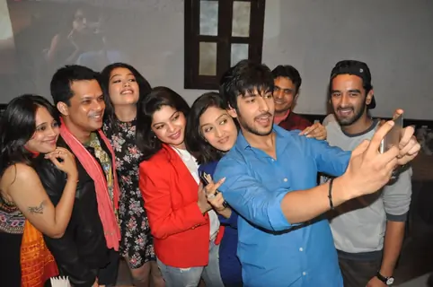 Veera's Team gets a selfie at the Launch of Million Dollar Girl