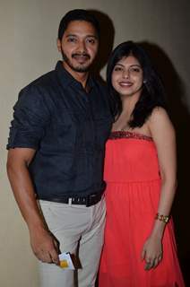 Shreyas Talpade with his wife were at the Premier of Ugly