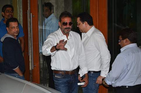 Sanjay Dutt was snapped at his Media Meet