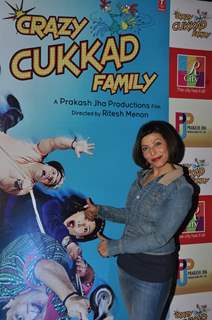 Shilpa Shukla poses for the media at the Promotions of Crazy Cukkad Family