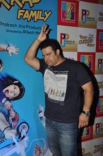 Ninad Kamat poses for the media at the Promotions of Crazy Cukkad Family